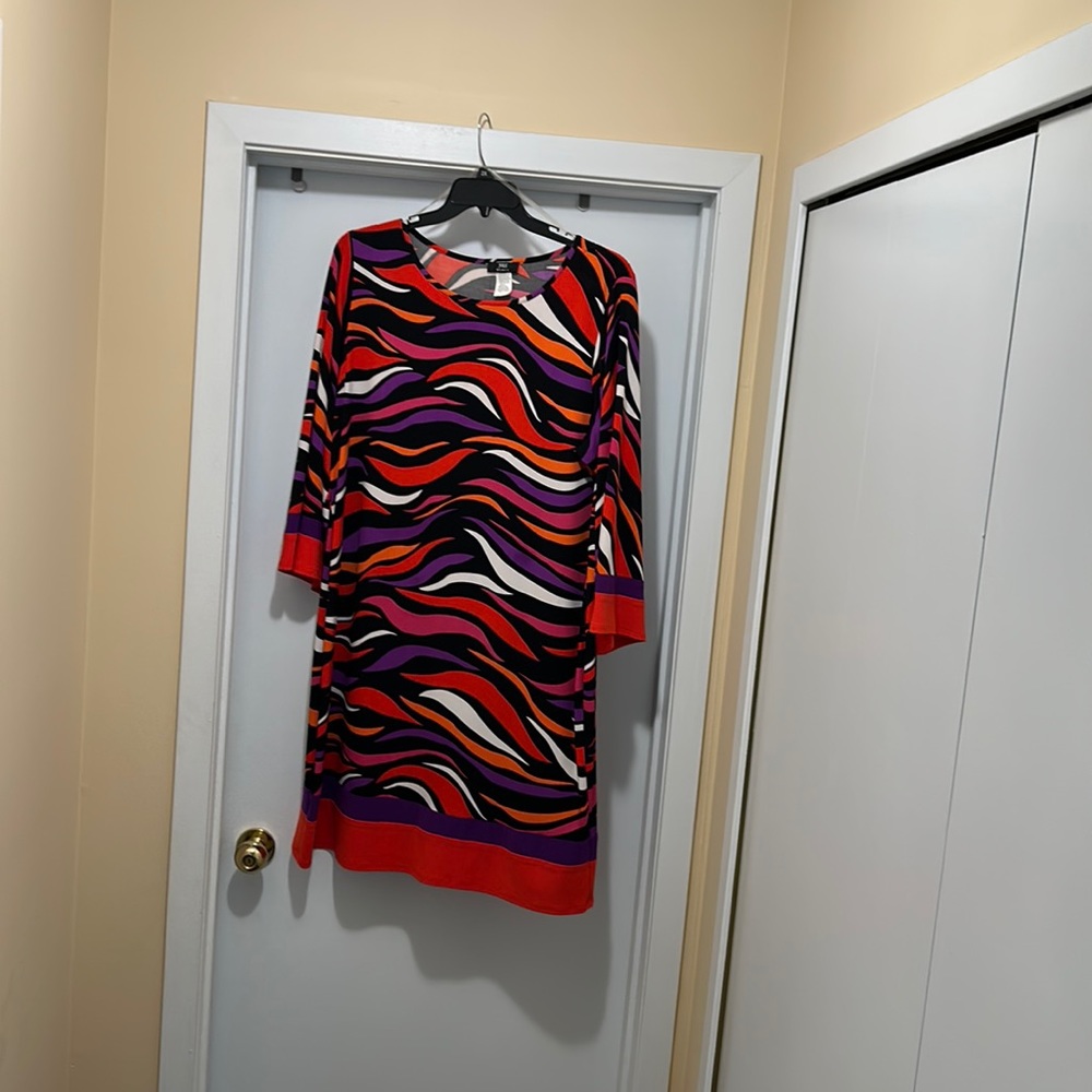 Cute fun colorful mid length dress
